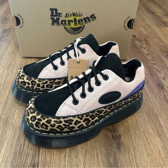 DR MARTENS BUZZ 5I leather rare hard to find platform lace up oxfords shoes sz7 - Picture 2 of 8